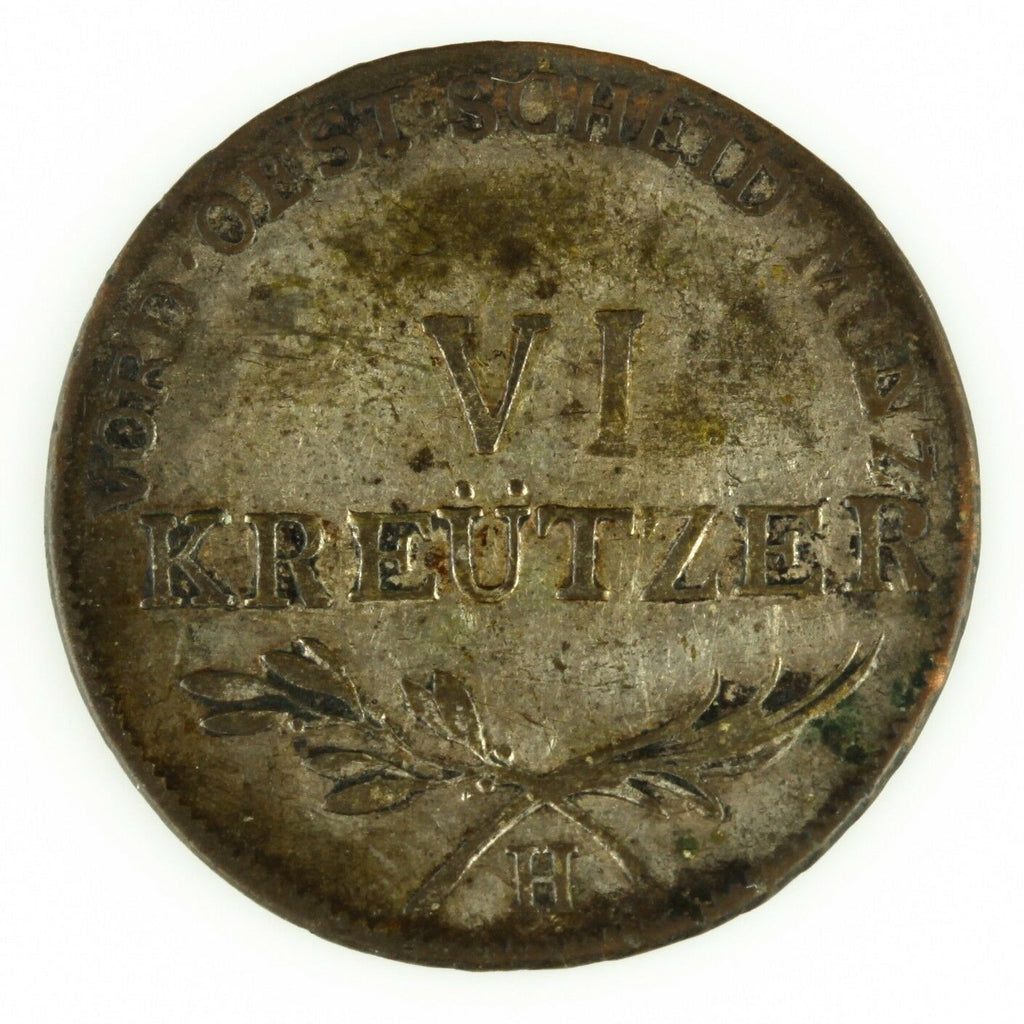 1804 GERMAN STATES FURTHER AUSTRIA 6 Kreutzer FOREIGN GERMANY COIN