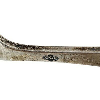 Antique English Silver Tongs 1907 London, MARK: CCP Charles Clement Pilling
