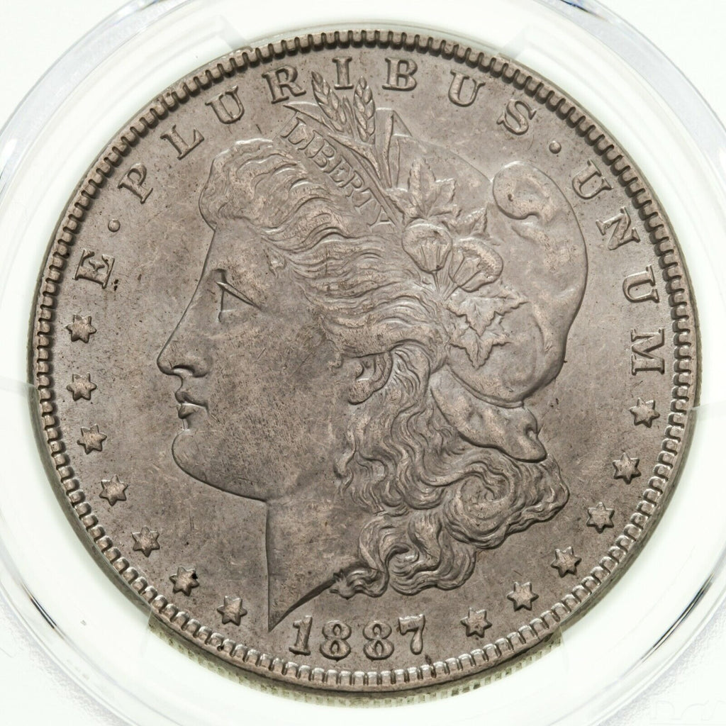 1887 $1 Silver Morgan Dollar Graded by PCGS as MS-62! Gorgeous Coin