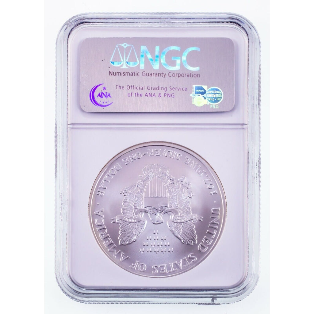 2006 $1 Silver American Eagle Graded by NGC as MS-69