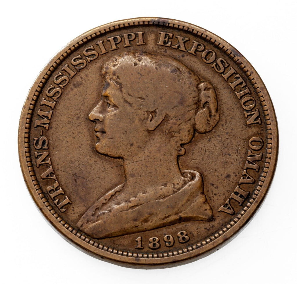 1898 Trans-Mississippi Expo Official Medal HK-283 Circulated