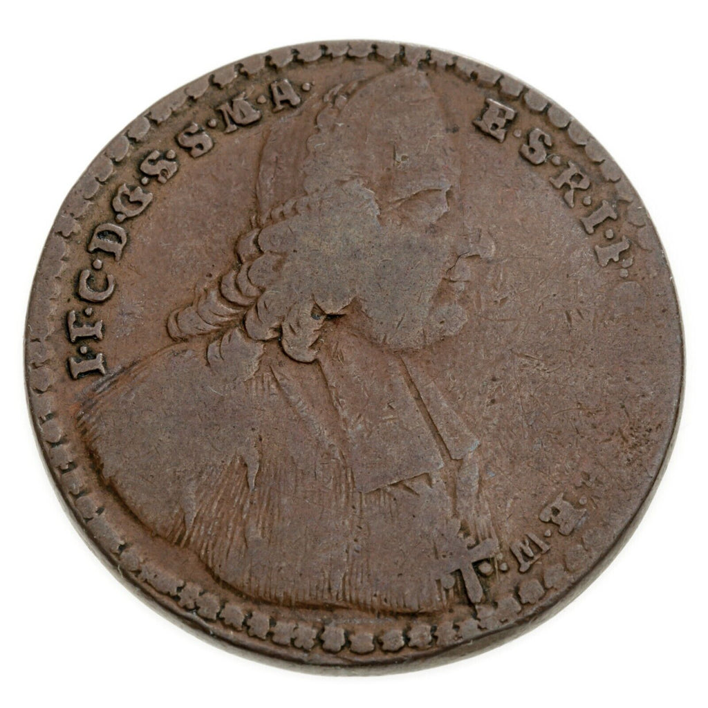 1759 German States MAINZ 3 Pfennig Coin In VF Condition, KM 304
