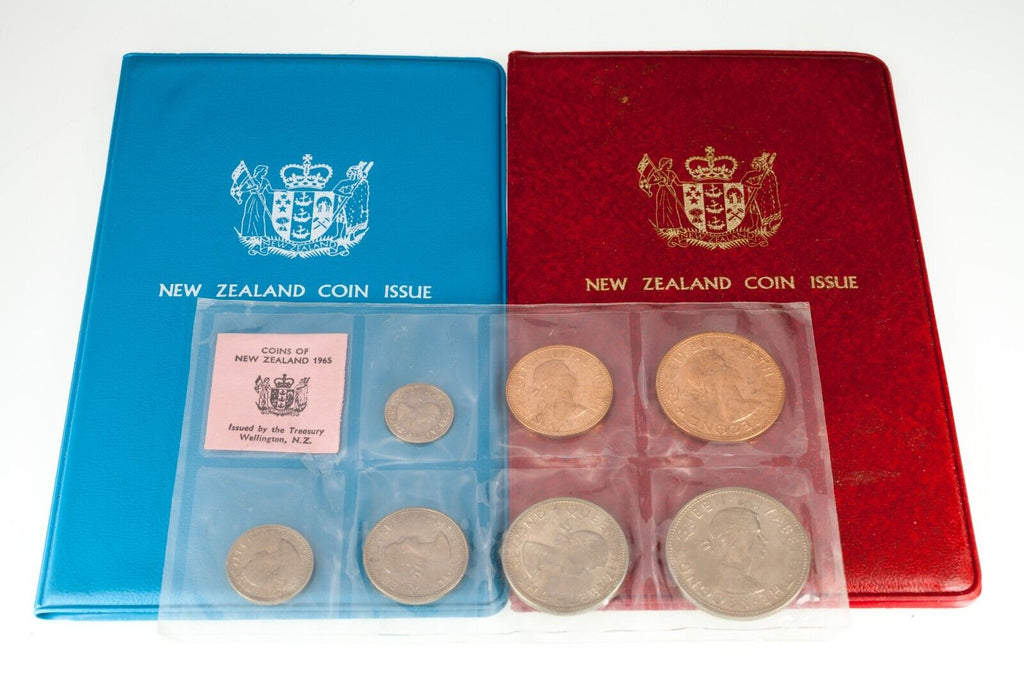 1965-1970 New Zealand Mint & Coin Sets lot of 3