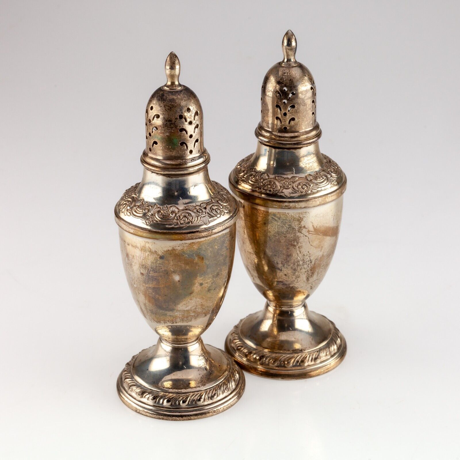 International Silver Company Sterling Silver Salt & Pepper Shakers