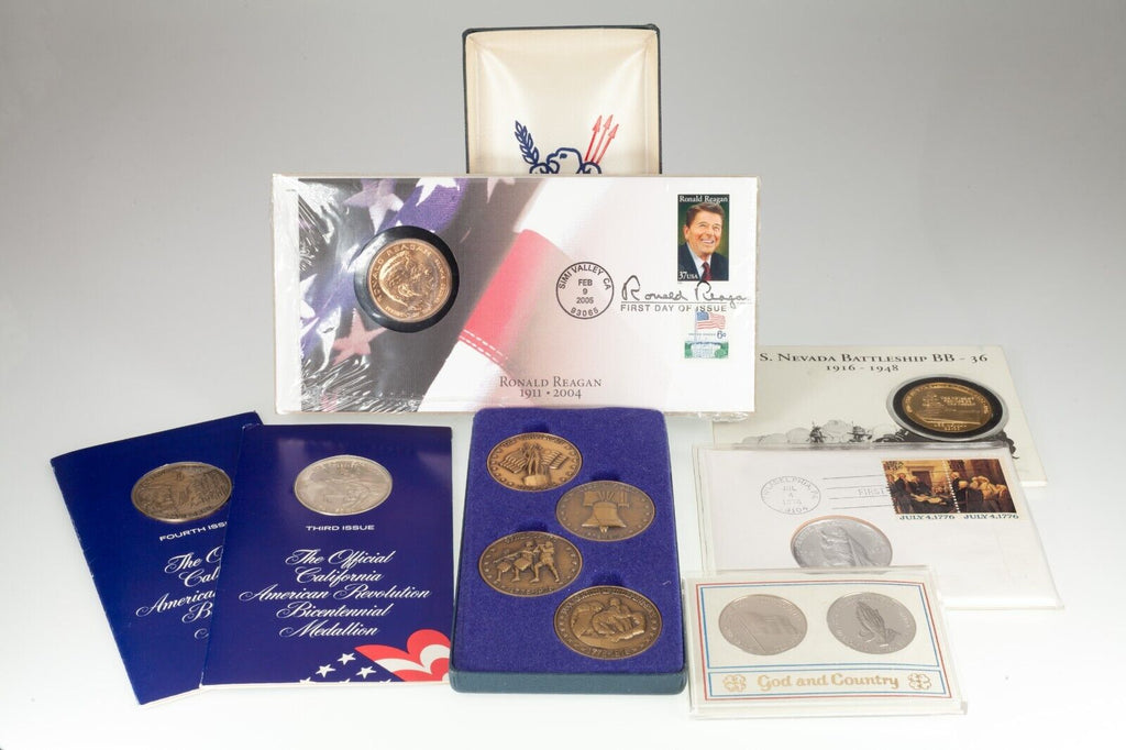 US Bicentennial, MIsc. Patriotic, Presidential Medals Lot of 7