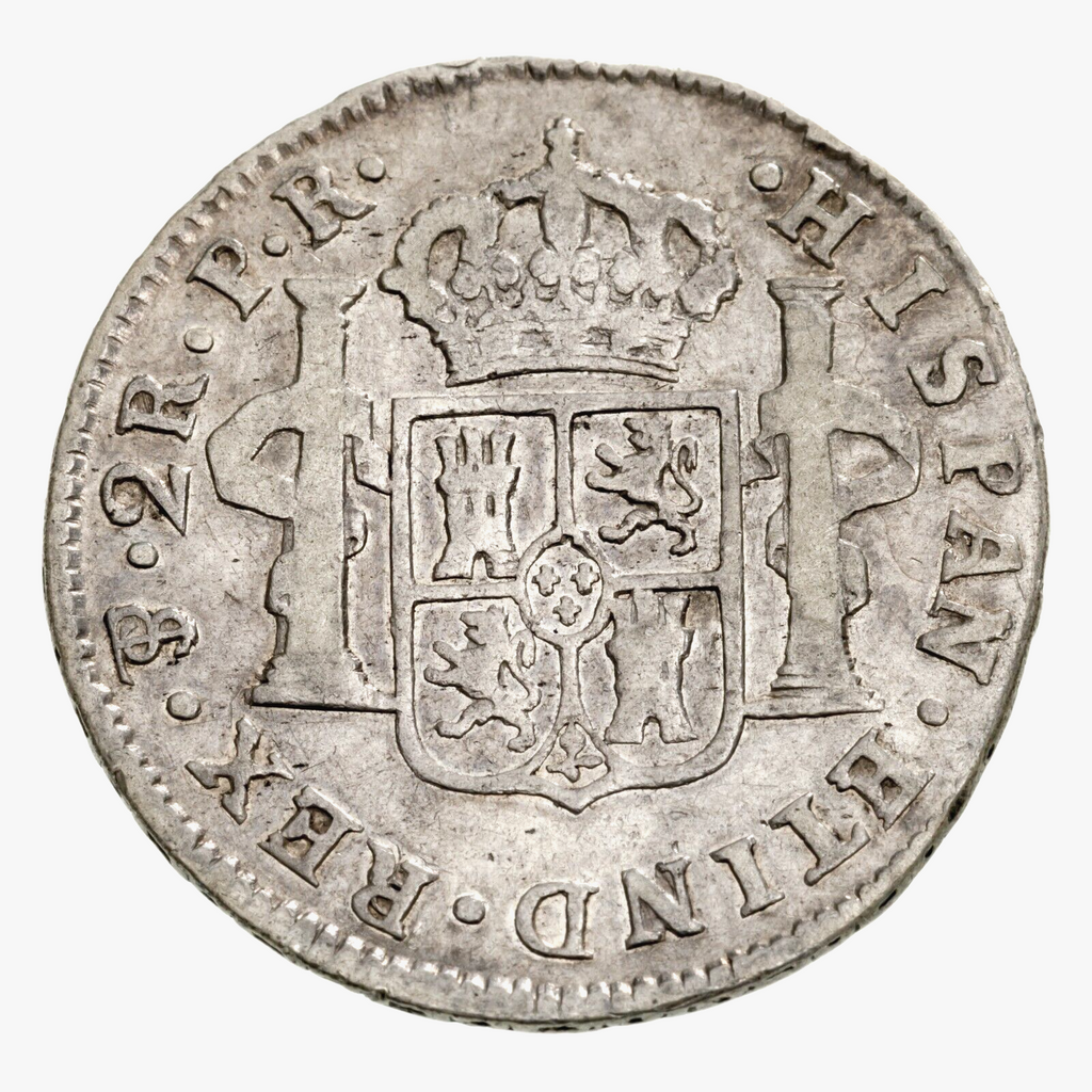 1777PTS PR Bolivia 2 Reales Silver Coin In Very Fine, KM 53
