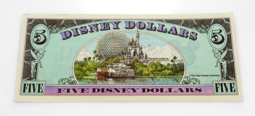 Series 1990 A $5 Disney Dollar Goofy UNC Condition Low Serial #!
