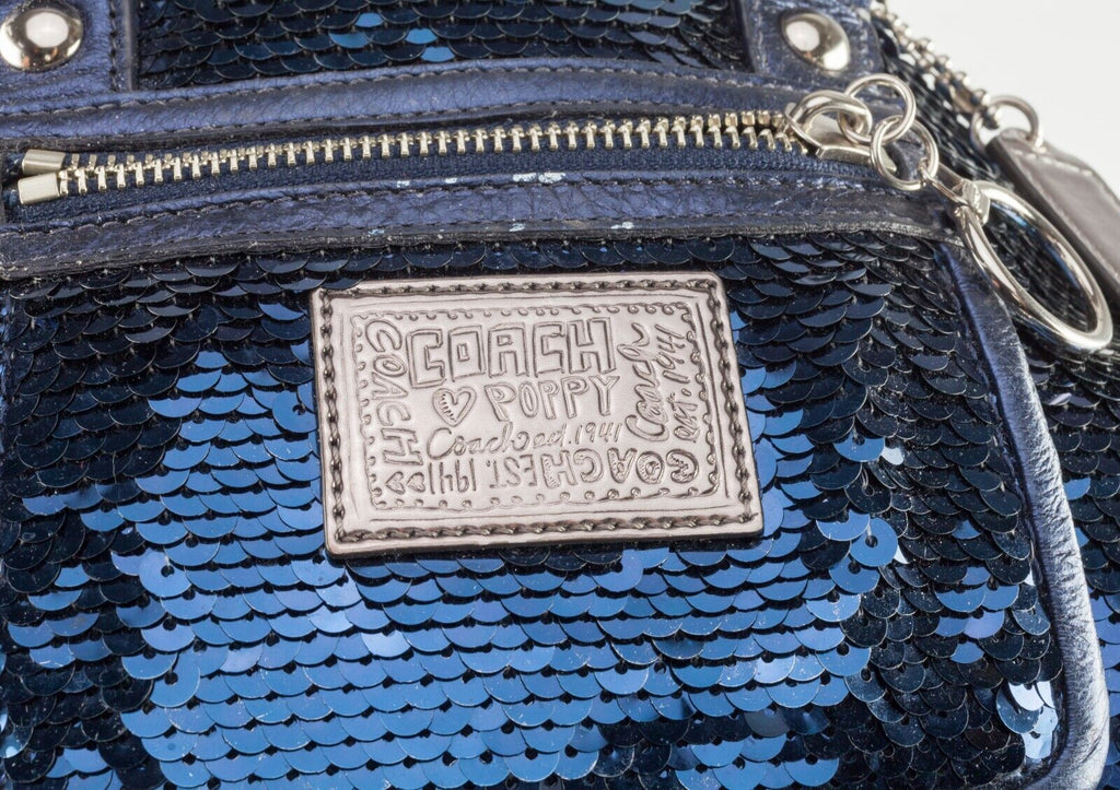 Coach | Bags | Blue Patent Leather Coach Poppy Wristletwallet | Poshmark