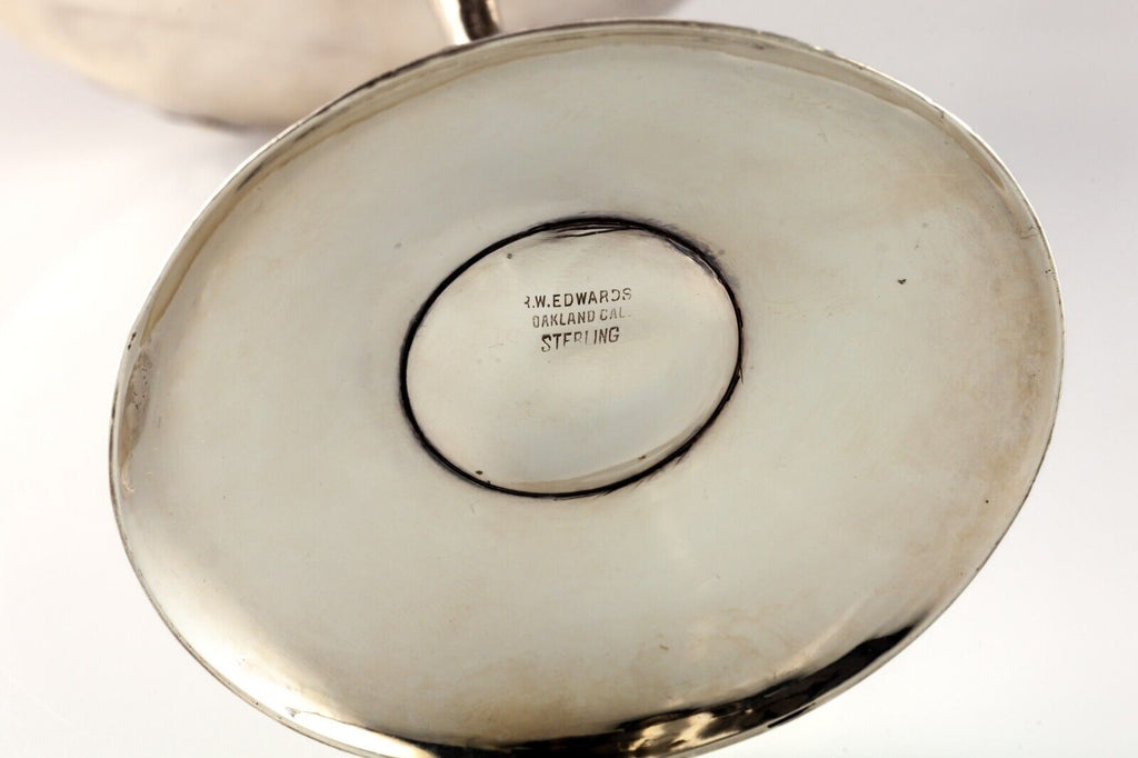 Vintage R.W. Edwards Sterling Silver Stemmed Serving Platter