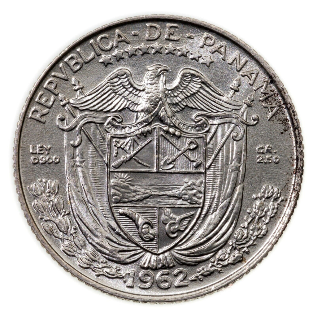 1904-1962 Panama Silver Coin Lot of 4 KM# 2, 10.2, 11.2, 12.2