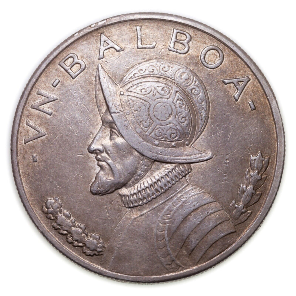 1934 Panama 1/4, 1/2 & Balboa Lot of 3 Silver Coins KM# 11.1, 12.1, 13