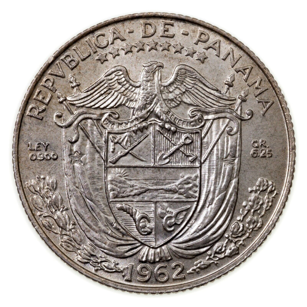 1904-1962 Panama Silver Coin Lot of 4 KM# 2, 10.2, 11.2, 12.2