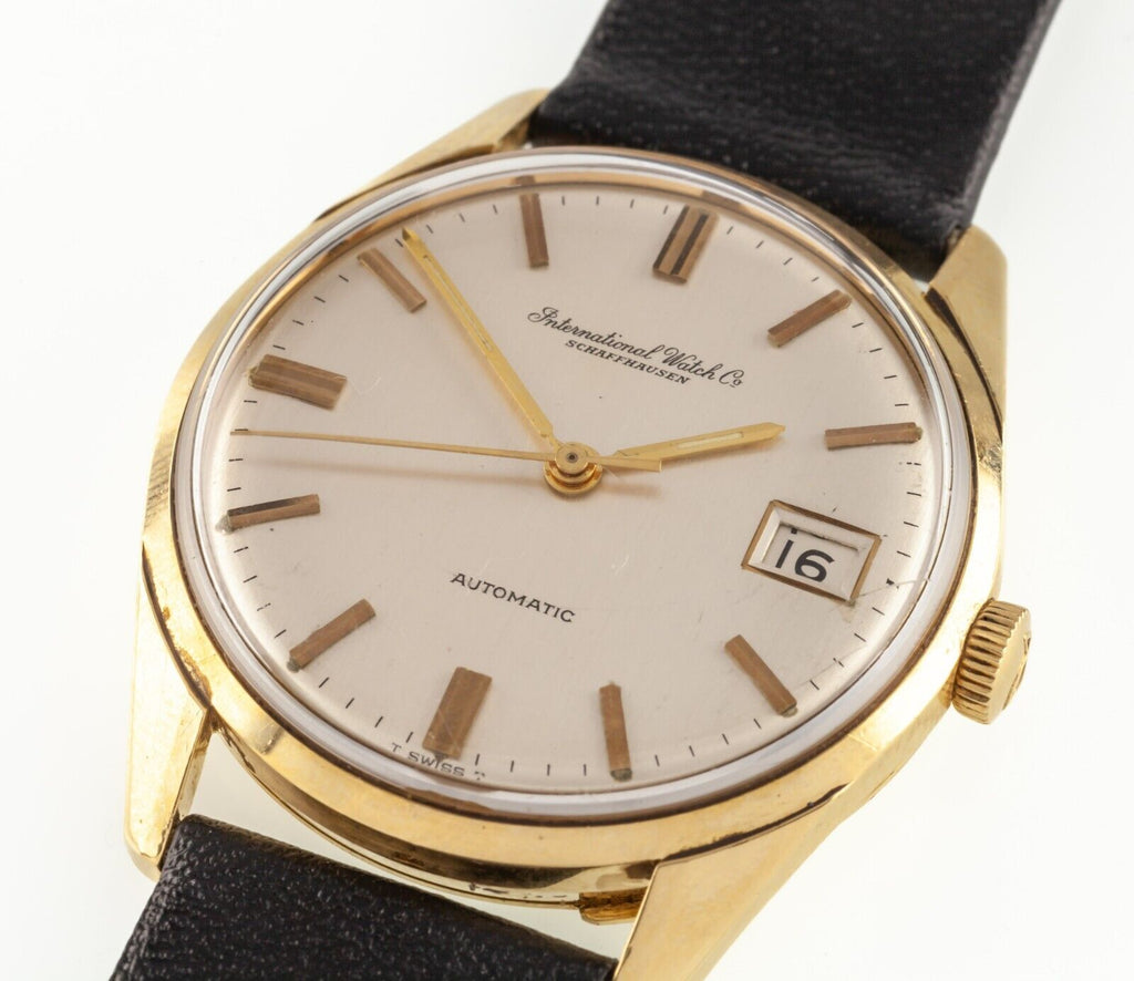 IWC Schaffhausen 18k Yellow Gold Automatic Watch & Date w/ Original Box R810A