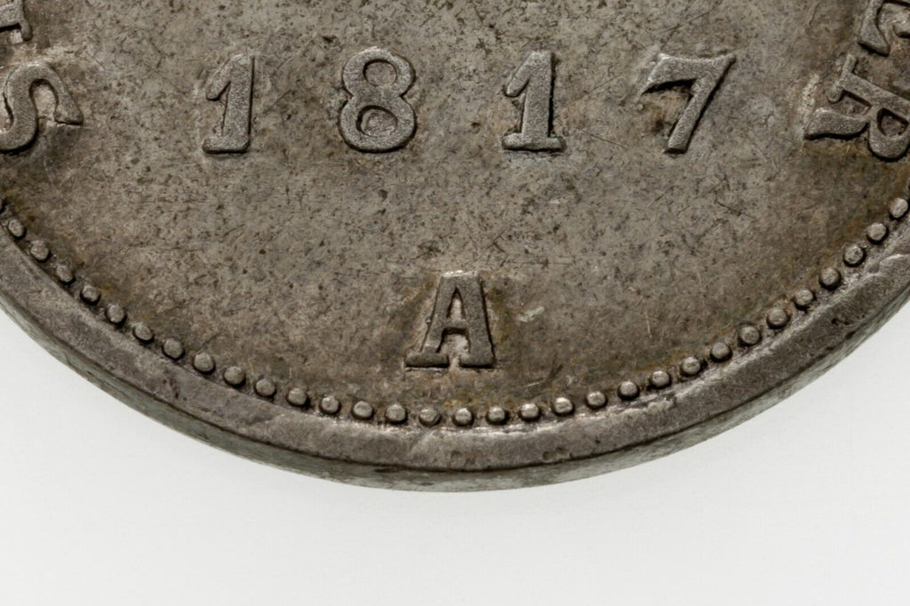 1817A German States Prussia 4 Groschen Silver Coin in VF, KM 394