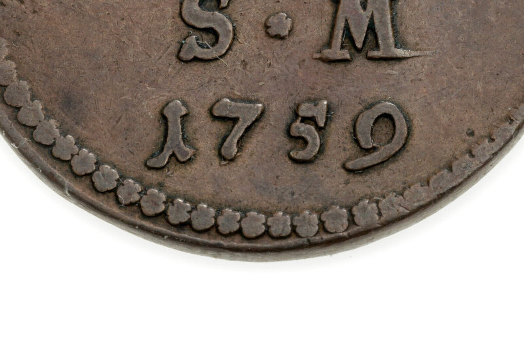 1759 German States MAINZ 3 Pfennig Coin In VF Condition, KM 304