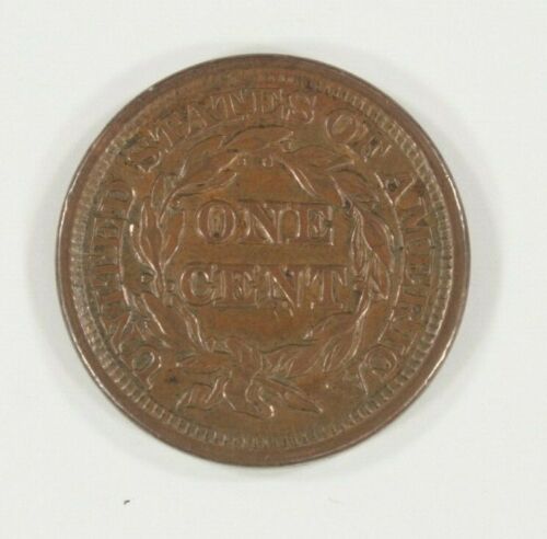 1848 Large Cent in XF Condition, Brown Color, Old Cleaning